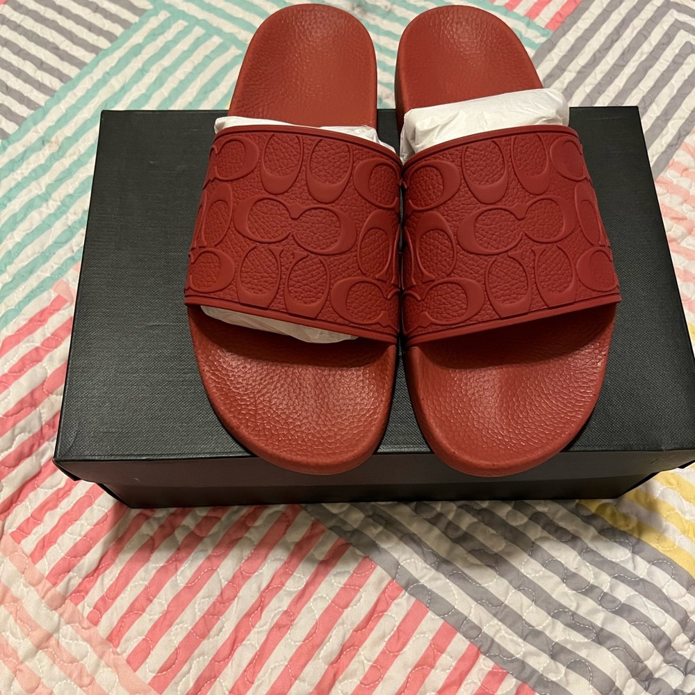Coach slippers